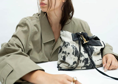JEANS MINI LOOP BAG / BLACK