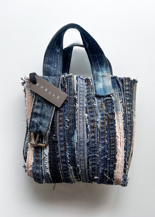 JEANS MINI SEAM BAG / BLUE
