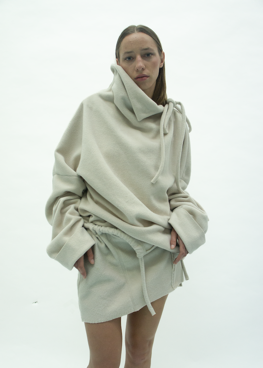 DUDU OVERSIZED SWEATER / CREAM